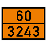 Warntafel 60 3243, orange, 400 x 300 mm in verschiedenen Materialien