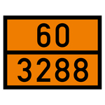 Warntafel 60 3288, orange, 400 x 300 mm in verschiedenen Materialien