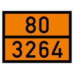 Warntafel 80 3264, orange, 400 x 300 mm in verschiedenen Materialien