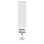 Kabelgrundplaketten "N&auml;chster Pr&uuml;ftermin" Folie transparent 20 x 100 mm 5 St&uuml;ck/Bogen