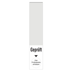 Kabelgrundplaketten "Gepr&uuml;ft" Folie transparent 20 x 100 mm 5 St&uuml;ck/Bogen