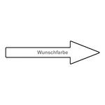 Richtungspfeil rechts links (B x H) 56 x 14 mm Wunschfarbe