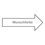 Richtungspfeil rechts links (B x H) 50 x 20 mm Wunschfarbe