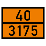 Warntafel 40 3175, orange, Stahlblech reflektierend mit Halter, 400 x 300 mm