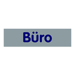 Türhinweisschild "Büro" Kunststoff selbstklebend 160 x 40 mm