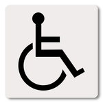 Parkplatzschild Alu B400xH600 mm Nur für Behinderte online kaufen