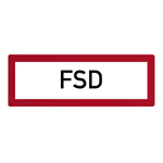 Feuerwehrzeichen FSD DIN 4066
