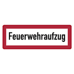Feuerwehrzeichen Feuerwehraufzug DIN 4066