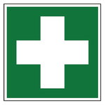 Rettungszeichen Erste Hilfe DIN EN ISO 7010 E003 Kunststoff 150 x 150 mm Einzelschild
