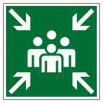 Rettungszeichen Sammelstelle BGV A8 E11