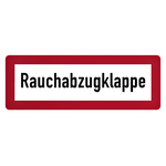 Feuerwehrzeichen Rauchabzugsklappe DIN 4066 Folie 210 x 74 mm Einzeletikett