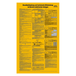Brandbek&auml;mpfung und Hilfeleistung im Bereich elektrischer Anlagen Kunststoff, Gr&ouml;&szlig;e 410 x 595 mm, gelocht