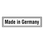 Produktkennzeichen Made in Germany, Wei&szlig;, Folie, 52 x 13 mm, 100 St&uuml;ck/Pack