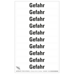 GHS Signalwort "Gefahr" Aufkleber Folie 148 x 20 mm 10 St&uuml;ck/Bogen