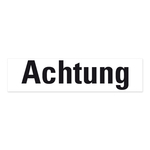 GHS Signalwort "Achtung" Aufkleber Folie 74 x 18 mm 20 Stück/Bogen