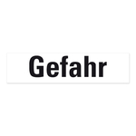 GHS Signalwort "Gefahr" Aufkleber Folie 74 x 18 mm 20 Stück/Bogen