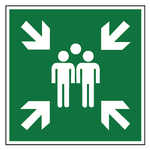 Rettungszeichen Sammelstelle DIN EN ISO 7010 E007