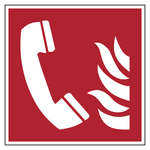 Brandschutzzeichen Brandmeldetelefon DIN EN ISO 7010 F006