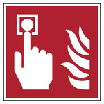Brandschutzzeichen Brandmelder DIN EN ISO 7010 F005