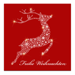 5er Pack Geschenkkarten "Frohe Weihnachten" Rentier