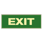 Rettungszeichen EXIT Folie langnachleuchtend 300 x 105 mm Einzeletikett
