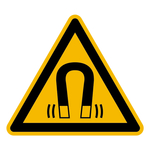 Warnzeichen Warnung vor magnetischem Feld DIN EN ISO 7010 W006