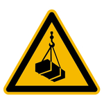 Warnzeichen Warnung vor schwebender Last DIN EN ISO 7010 W015