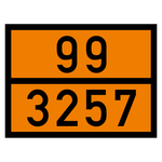 Warntafel 99 3257, orange, Folie, 400 x 300 mm, Einzeletikett