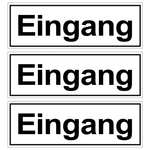 Türhinweisschild "Eingang" 3er Pack Folie selbstklebend 297 x 100 mm