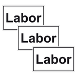 Türhinweisschild "Labor" 3er Pack Folie selbstklebend 250 x 150 mm