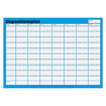 Wochen-Dispositionsplan auf Kartonunterlage DIN A2