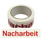 Klebeband Nacharbeit, Weiß, Folie, 50 mm x 66 m, 1 Rolle