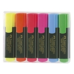 Faber-Castell Textmarker 48 REFILL nachfüllbar, 6 Farben, im Etui