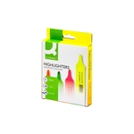 Q-Connect Textmarker, ca. 2 - 5 mm, Etui mit 4 Farben