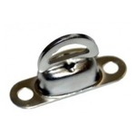 Drehverschluß für Warntafeln, Messing vernickelt, 35 x 13 x 11 mm