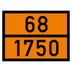 Warntafel 68 1750, orange, 400 x 300 mm in verschiedenen Materialien