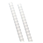 Q-Connect Plastik-Binderücken, 14 mm, für 105 Blatt, weiß, 100 Stück