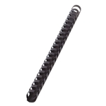 Q-Connect Plastik-Binderücken, 14 mm, für 105 Blatt, schwarz, 100 Stück