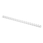 Q-Connect Plastik-Binderücken, 10 mm, für 65 Blatt, weiß, 100 Stück