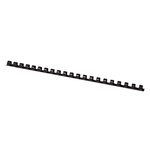 Q-Connect Plastik-Binderücken, 10 mm, für 65 Blatt, schwarz, 100 Stück