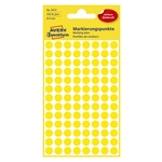 Avery Zweckform® 3013 Markierungspunkte - Ø 8 mm, 4 Blatt/416 Etiketten, gelb