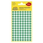 Avery Zweckform® 3012 Markierungspunkte - Ø 8 mm, 4 Blatt/416 Etiketten, grün