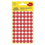 Avery Zweckform® 3141 Markierungspunkte - Ø 12 mm, 5 Blatt/270 Etiketten, rot
