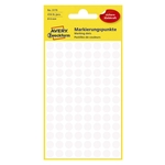 Avery Zweckform® 3175 Markierungspunkte - Ø 8 mm, 4 Blatt/416 Etiketten, weiß