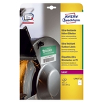 Avery Zweckform® L7917-10 Ultra-Resistente Folien-Etiketten - A4, 10 Stück, 210 x 297 mm, 10 Blatt weiß