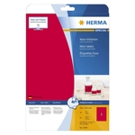 Herma 5048 Etiketten A4 neon-rot 210x297 mm Papier matt 20 St.