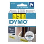 Dymo Schriftband D1, Kunststoff, laminiert, 7 m x 12 mm, Schwarz/Gelb