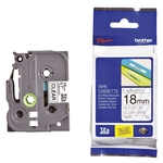 Brother® TZe-141 Schriftbandkassette - laminiert, 18 mm x 8 m, schwarz auf farblos
