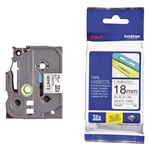 Brother® TZe-241 Schriftbandkassette - laminiert, 18 mm x 8 m, schwarz auf weiß