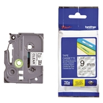 Brother® TZe-121 Schriftbandkassette - laminiert, 9 mm x 8 m, schwarz auf farblos